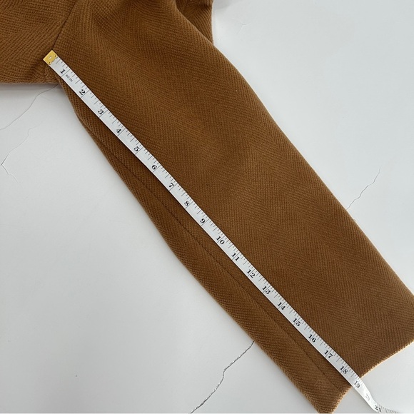 Jones New York Wool Blend Tan Pea Coat Size 14 - Picture 11 of 12